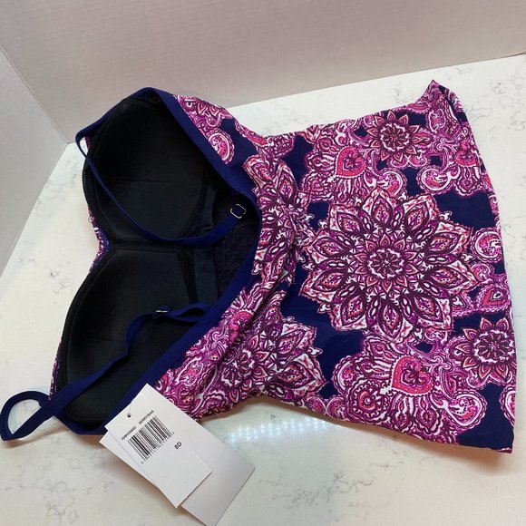 NWT Christina Mandala Heat Tankini Top Swimsuit - Picture 2 of 4